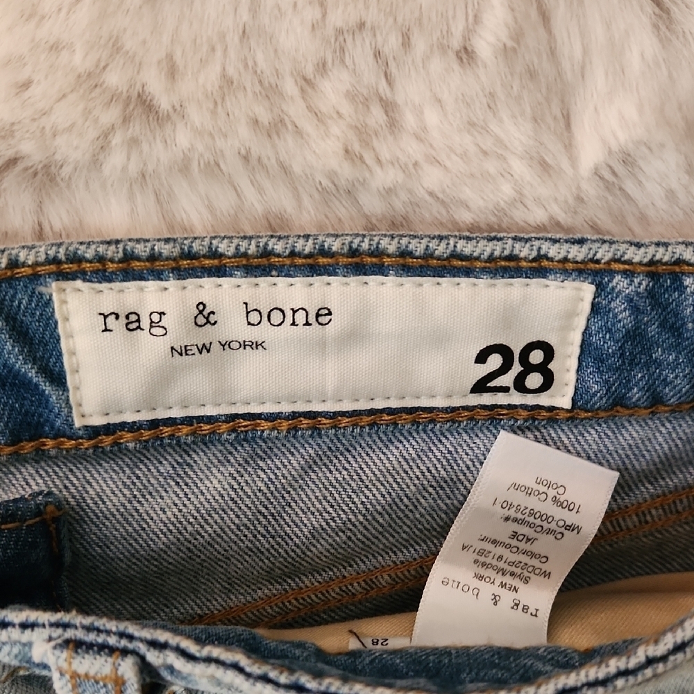 NWT Rag & Bone Light Blue Denim Shorts-Size 28 - Picture 3 of 5